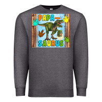 Charcoal Heather papa saurus Premium Sweatshirt - Artiststas
