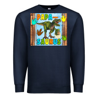 Navy papa saurus Premium Sweatshirt - Artiststas