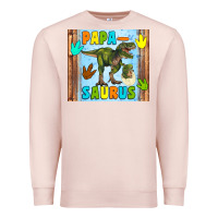 Pale Pink papa saurus Premium Sweatshirt - Artiststas