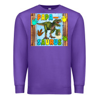 Purple papa saurus Premium Sweatshirt - Artiststas