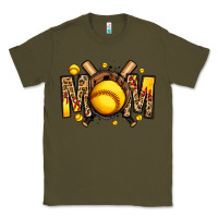 Army Green softball mom Classic Tee - Jasminsmagicworld