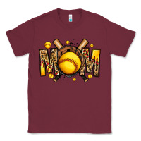 Burgundy softball mom Classic Tee - Jasminsmagicworld