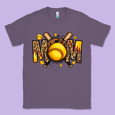 Softball Mom Classic Tee Designed By Jasminsmagicworld