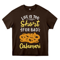 Chocolate Brown Calamari Squid Seafood Heavy Core Tee - minhPixels