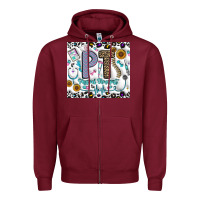Burgundy pt physical therapist Zipper Hoodie - CowhideDigitalArt