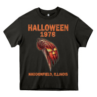 Asphalt Halloween 1978 Holiday Spooky Myers Pumpkin Haddonfield Heavy Core Tee - minhPixels