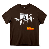 Chocolate Brown Pulp Vintage Heavy Core Tee - minhPixels