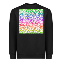 Black watercolor rainbow leopard seamless pattern Heavyweight Sweatshirt - BundleAndBundleShop