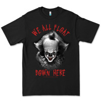 Black It Movie Pennywise We All Float Down Here Premium Tee - minhPixels