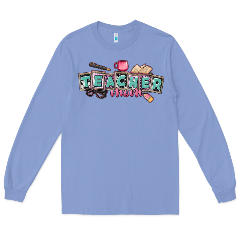Teacher Mom Long Sleeve Tee by CowGirlArtShop | Teevron