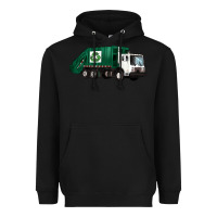 Black recycle truck Heavyweight Hoodie - Artiststas