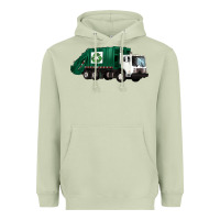 Matcha recycle truck Heavyweight Hoodie - Artiststas