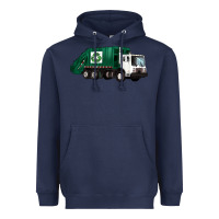 Navy recycle truck Heavyweight Hoodie - Artiststas