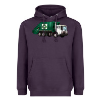 Plum recycle truck Heavyweight Hoodie - Artiststas