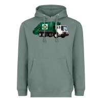 Sage recycle truck Heavyweight Hoodie - Artiststas