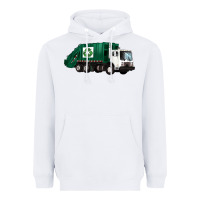 White recycle truck Heavyweight Hoodie - Artiststas