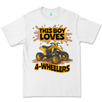 Kids Atv Outfit 4 Wheeler Mudding Gift- Boys Four Wheeler Premium Tee | Teevron
