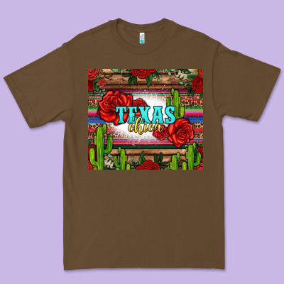 Texas Chica With Roses Premium Tee Designed By Jasminsmagicworld