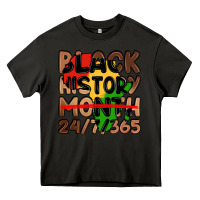 Asphalt black history month Heavy Core Tee - LillyAllenDesigns