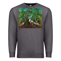 Charcoal Heather brachiosaurus Premium Sweatshirt - Artiststas