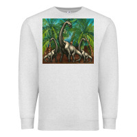 Oatmeal Heather brachiosaurus Premium Sweatshirt - Artiststas
