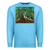 Ocean Blue brachiosaurus Premium Sweatshirt - Artiststas