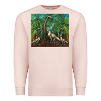 Pale Pink brachiosaurus Premium Sweatshirt - Artiststas