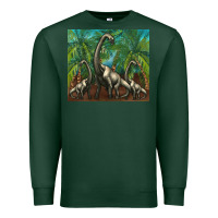 Sports Green brachiosaurus Premium Sweatshirt - Artiststas