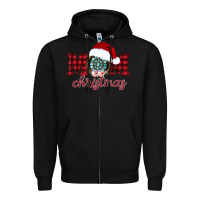 Black mom Christmas Zipper Hoodie - CowhideDigitalArt