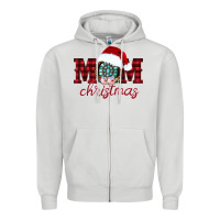 Dove Grey mom Christmas Zipper Hoodie - CowhideDigitalArt
