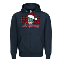 Navy mom Christmas Zipper Hoodie - CowhideDigitalArt