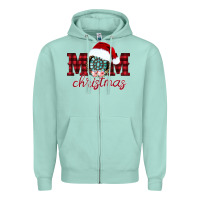 Seafoam mom Christmas Zipper Hoodie - CowhideDigitalArt