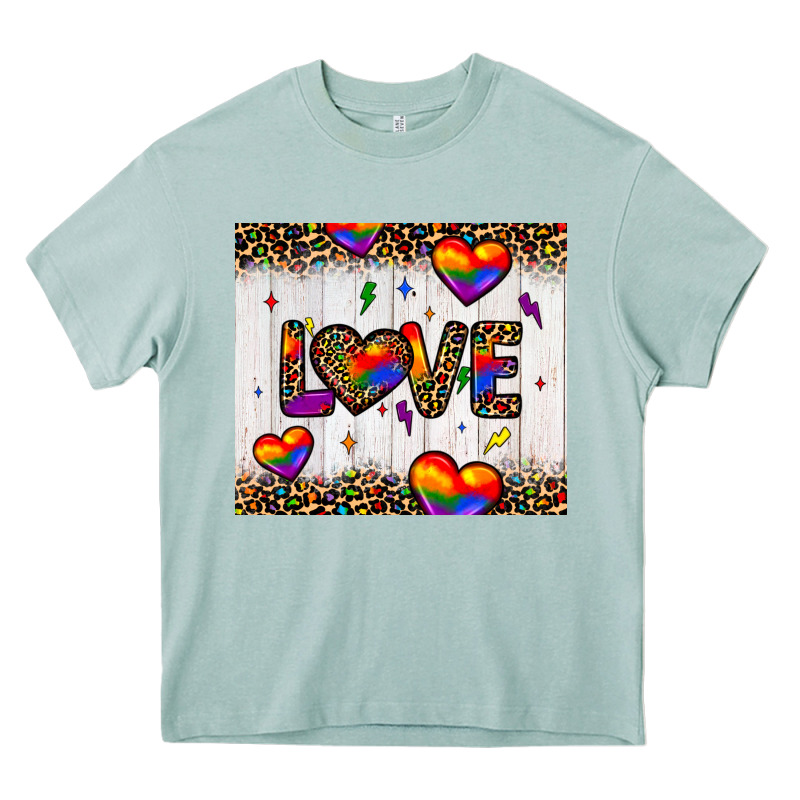 Love Hearts Pride Tumbler Heavy Core Tee by JahusDesignShop | Teevron