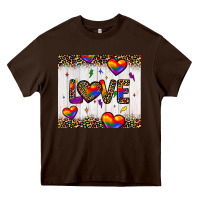 Chocolate Brown love hearts pride tumbler Heavy Core Tee - JahusDesignShop