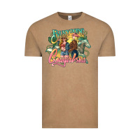 Vintage Coffee Busy doing Cowgirl shit Vintage Tee - HowdyJamesFarm