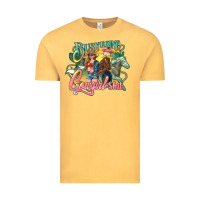 Vintage Mustard Busy doing Cowgirl shit Vintage Tee - HowdyJamesFarm