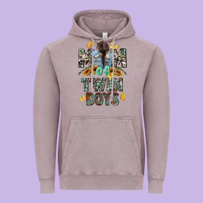 Mom Of Twin Boys Mother's Day Vintage Hoodie Designed By Cowgirlartshop