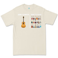Bone Guitars How it Started How It's Going Guitar Players Funny Premium Tee - minhPixels
