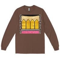Chestnut glitter pencil Long Sleeve Tee - CowGirlArtShop