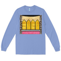Colony Blue glitter pencil Long Sleeve Tee - CowGirlArtShop