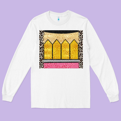 Glitter Pencil Long Sleeve Tee Designed By Cowgirlartshop