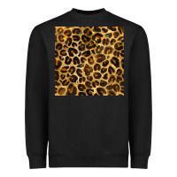 Black leopard seamless pattern Heavyweight Sweatshirt - BundleAndBundleShop