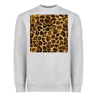 Heather Grey leopard seamless pattern Heavyweight Sweatshirt - BundleAndBundleShop