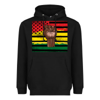 Black Juneteenth American flag Heavyweight Hoodie - Artiststas