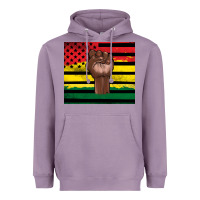 Lavender Juneteenth American flag Heavyweight Hoodie - Artiststas