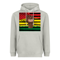 Juneteenth American Flag Heavyweight Hoodie | Teevron
