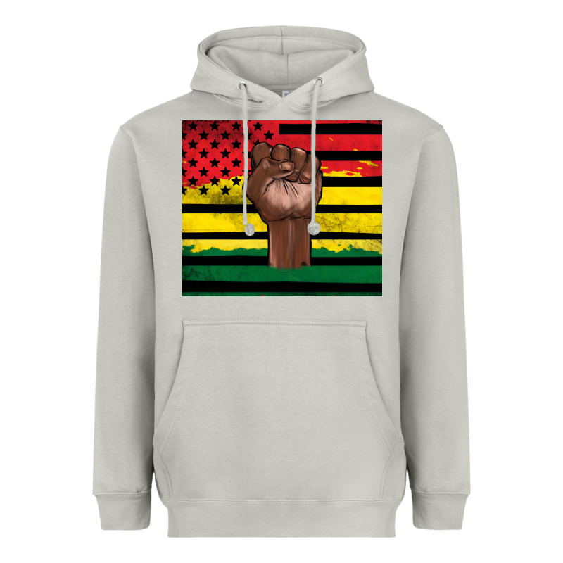 Juneteenth American Flag Heavyweight Hoodie by Artiststas | Teevron