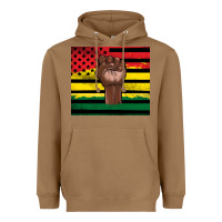 Toasted Coconut Juneteenth American flag Heavyweight Hoodie - Artiststas