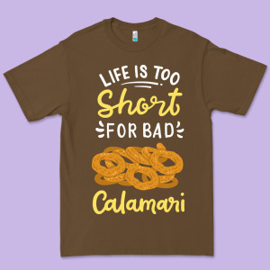 Calamari Squid Seafood Premium Tee Designed By Minhpixels