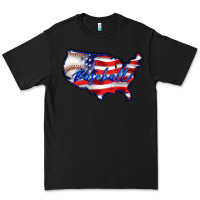 Black usa flag baseball Premium Tee - BarkalooDesign